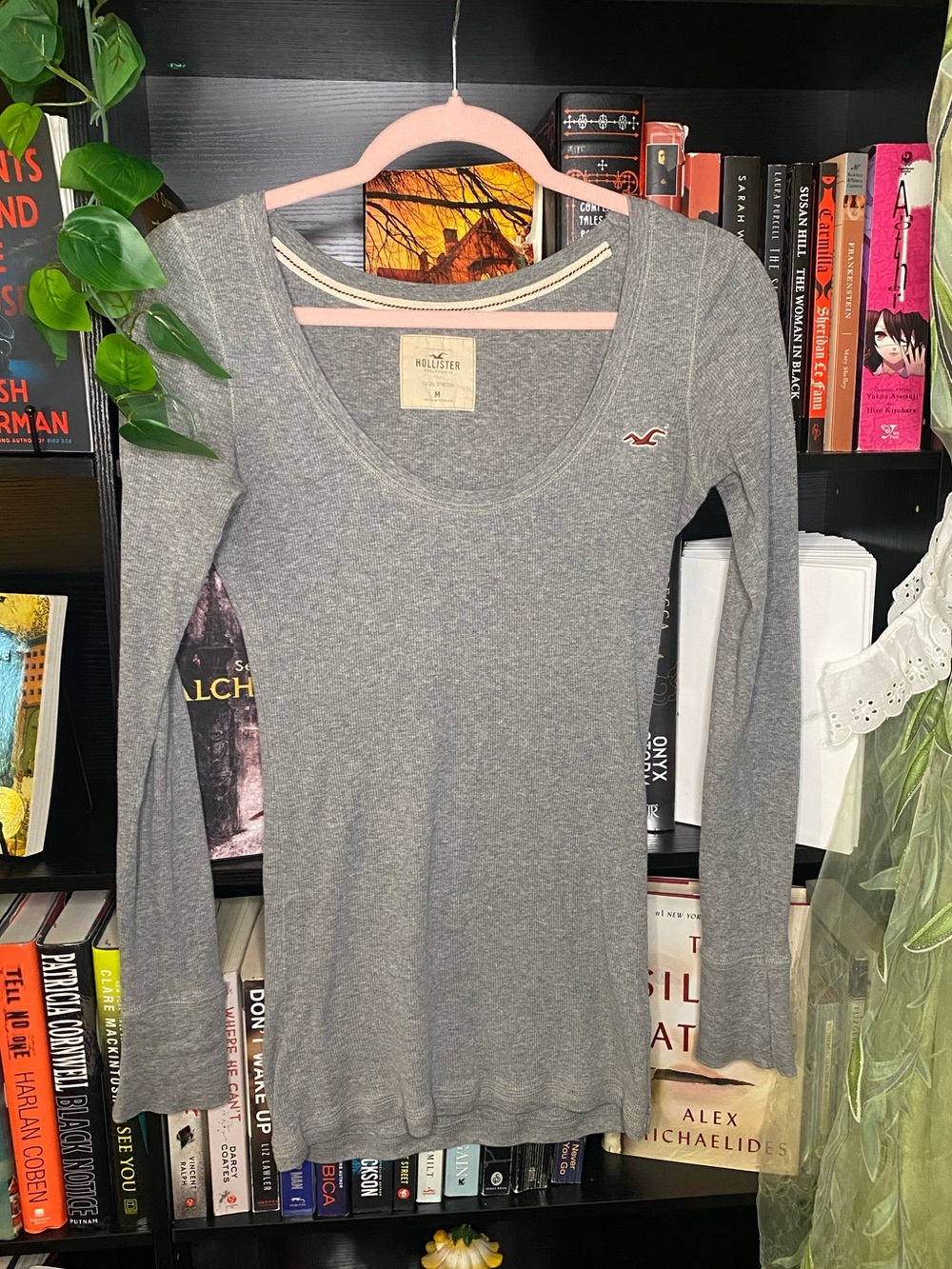 Vintage Y2K Hollister Ribbed Elena Gilbert Bella Swan Fitted Long Sleeve Top
